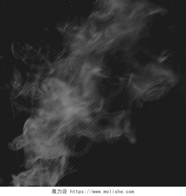 白色烟雾热气PNG素材元素